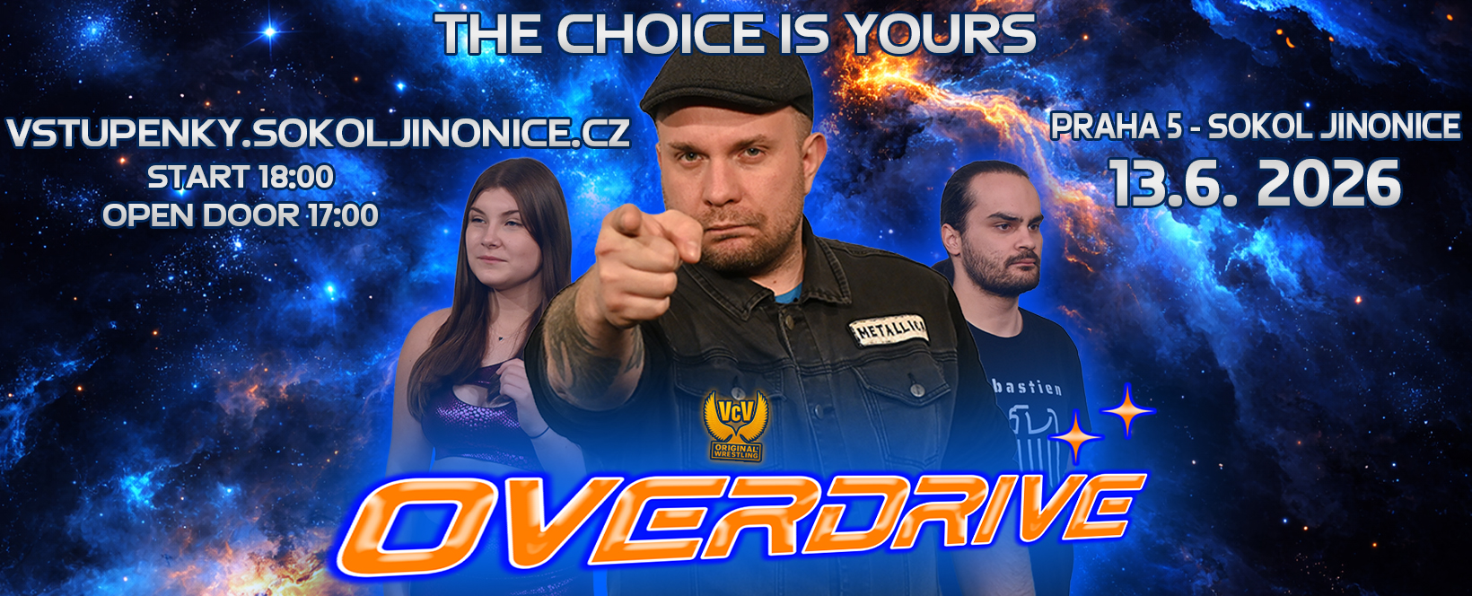 Vstupenky na VcV OVERDRIVE 2026 — Butovická 100/33, 158 00 Praha 5